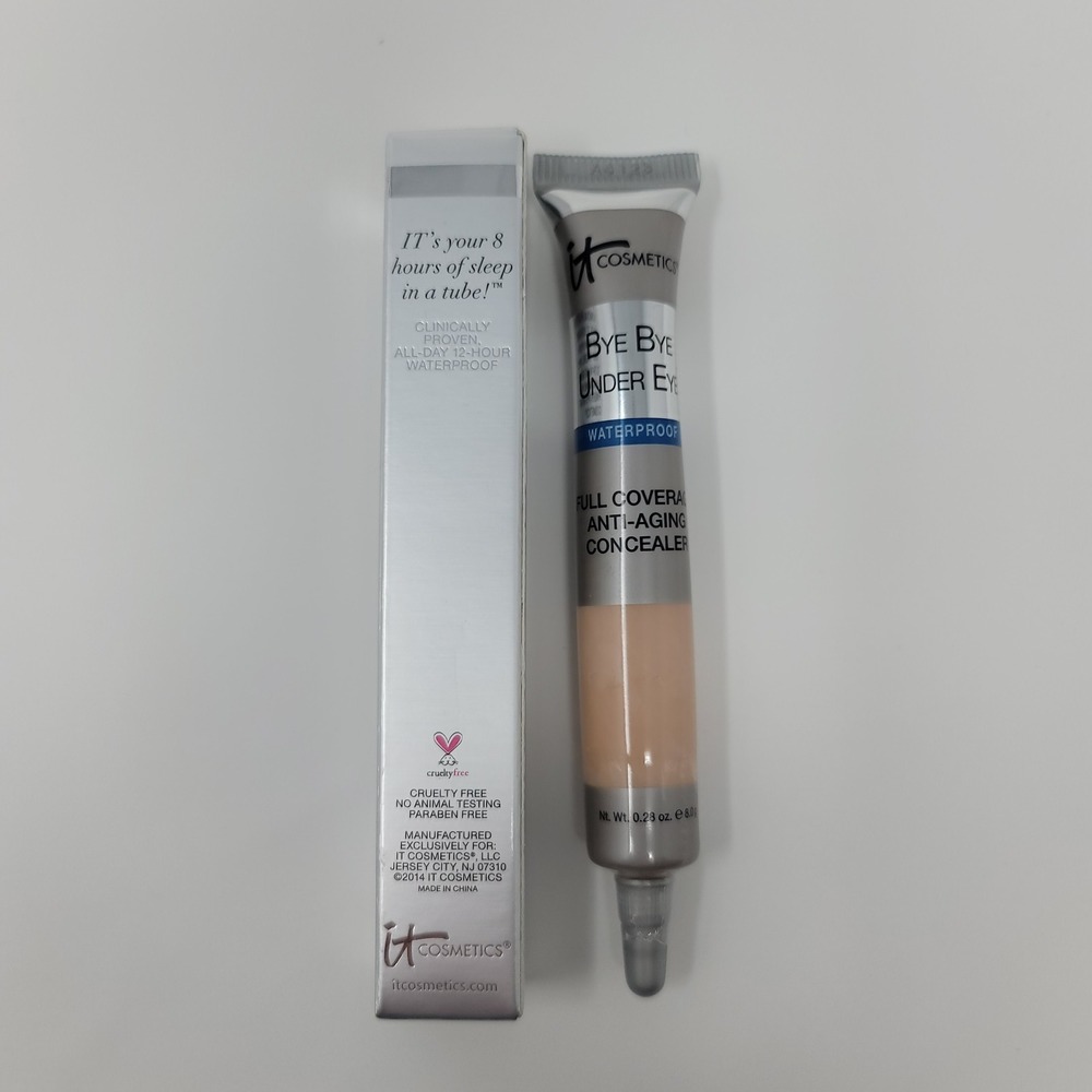 IT Cosmetics Bye Bye Under Eye Waterproof Concealer Neutral Medium 0.28oz New - Picture 2 of 4